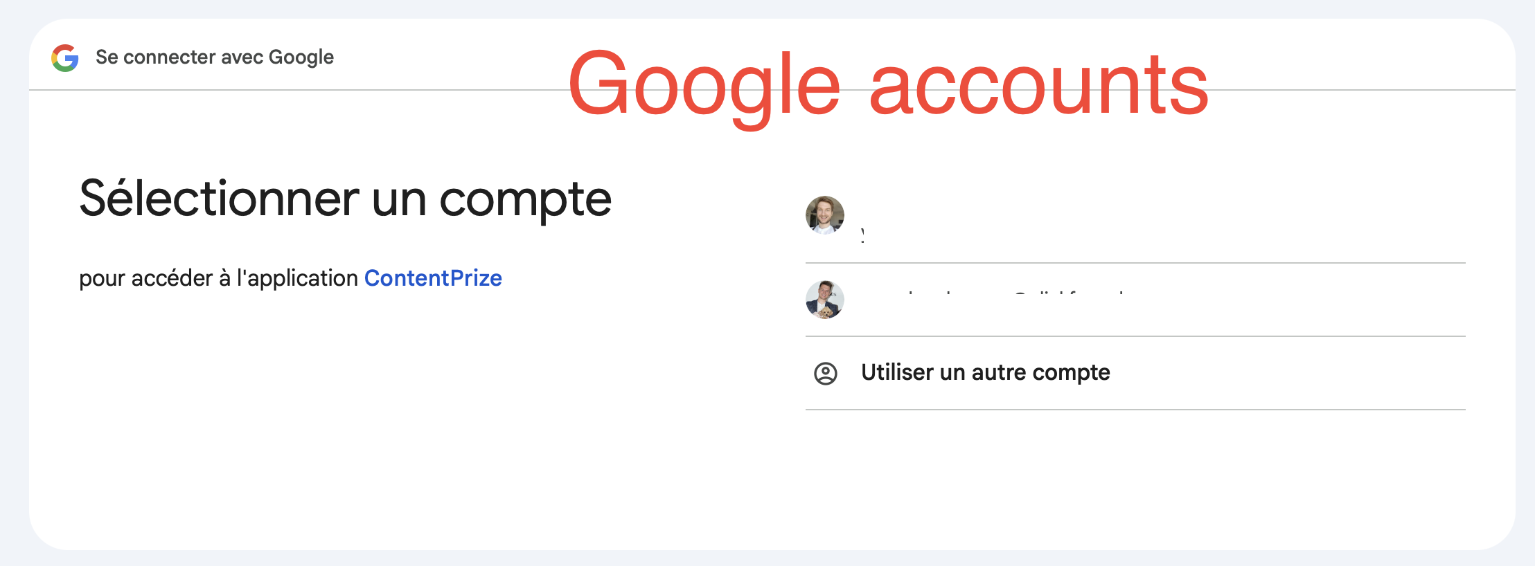 Google OAuth Personal